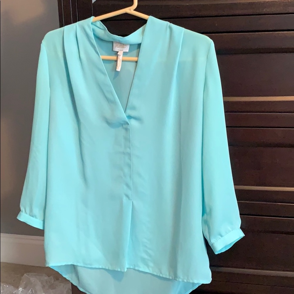 Teal blouse